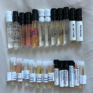 Lot of 25 perfume samples - designer and niche brands 0.7ml-2ml sizes